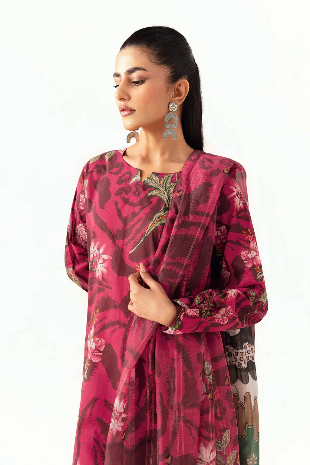 Ramsha | Pinted Lawn | RP-102 - Rang-e-Khaas