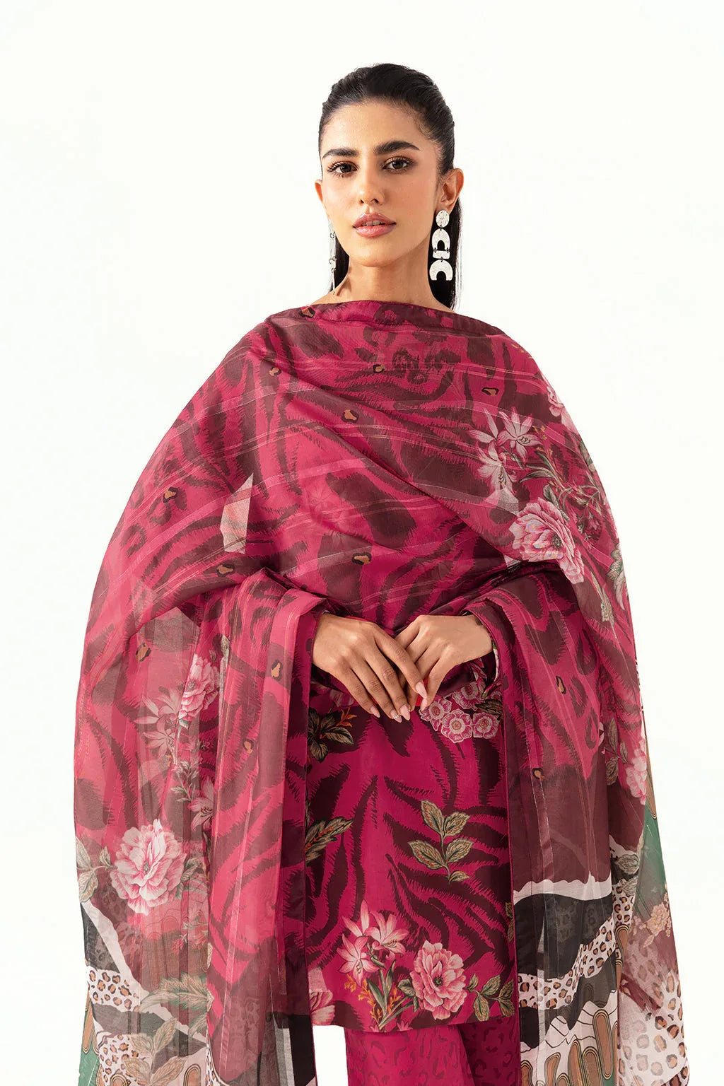 Ramsha | Pinted Lawn | RP-102 - Rang-e-Khaas