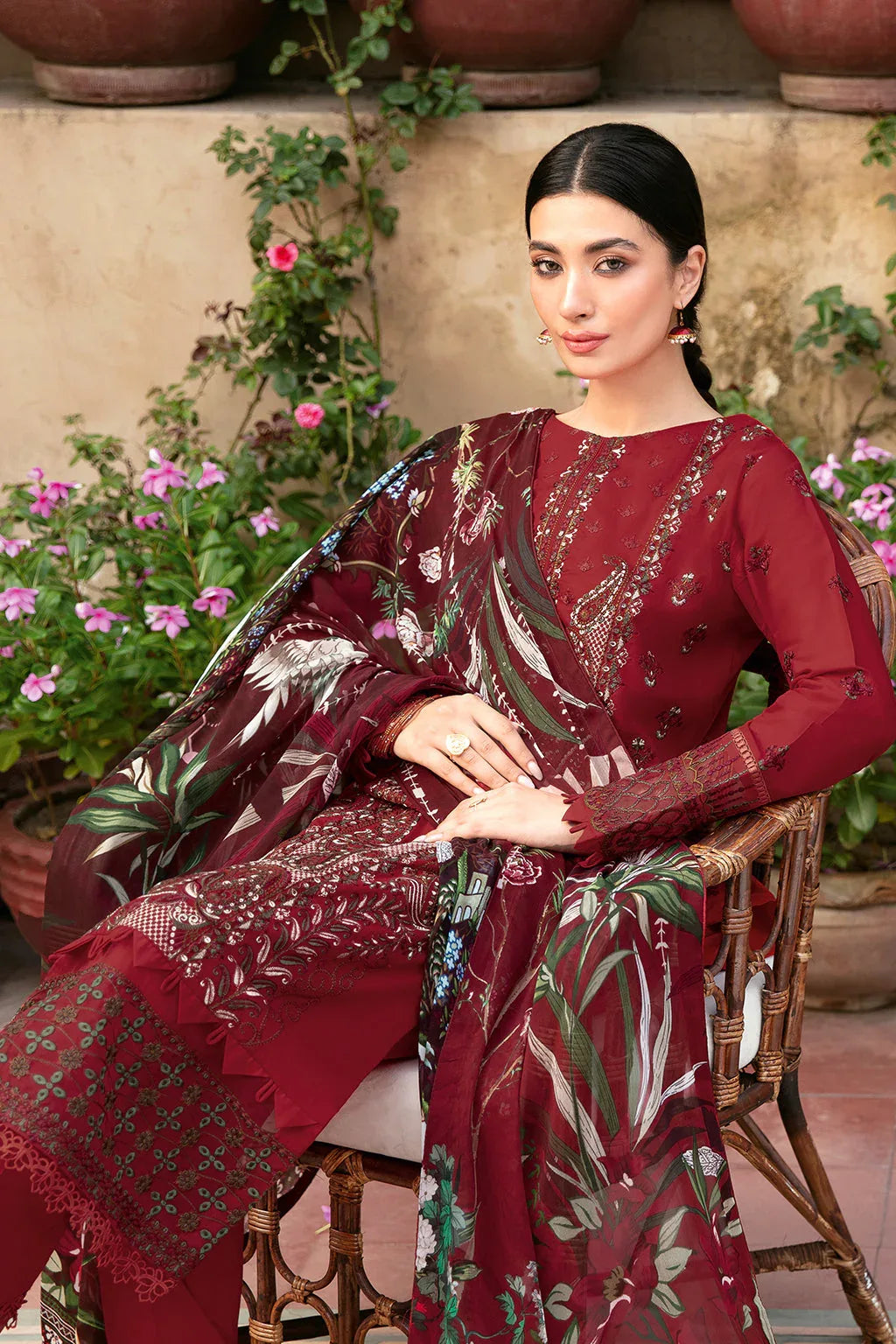 Ramsha | Mashaal Luxury Lawn | L-803 - Rang-e-Khaas