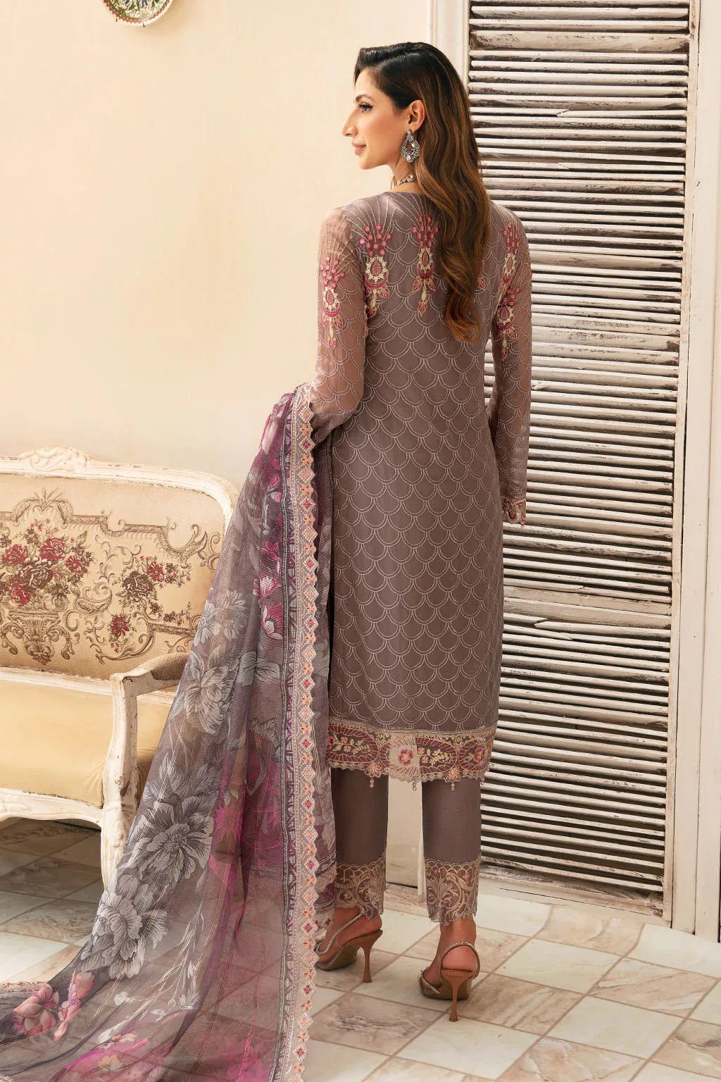 Ramsha | Chevron Chiffon Collection | A-908 - Rang-e-Khaas