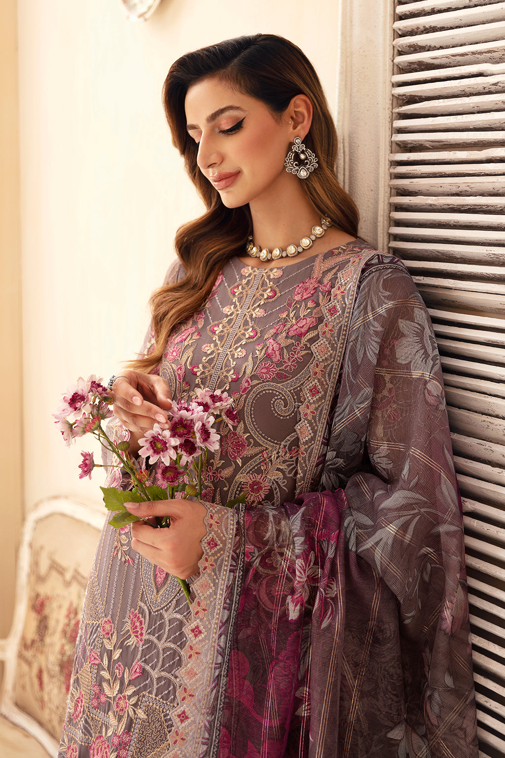 Ramsha | Chevron Chiffon Collection | A-908