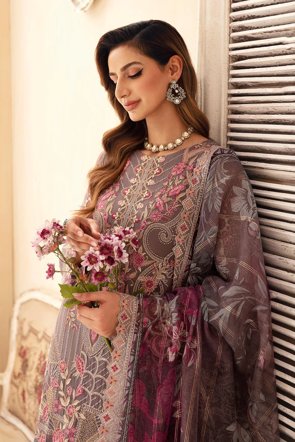 Ramsha | Chevron Chiffon Collection | A-908 - Rang-e-Khaas