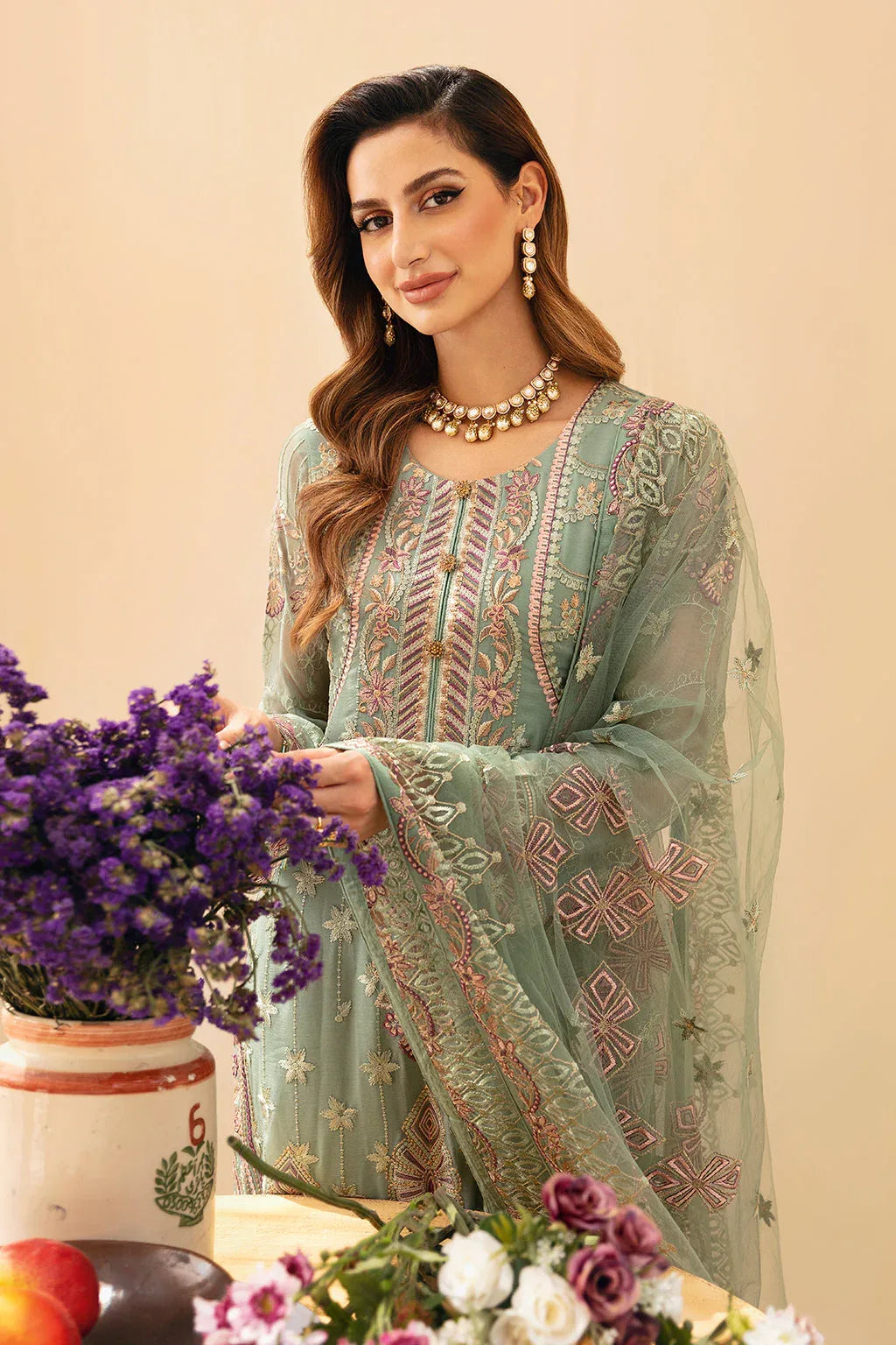 Ramsha | Chevron Chiffon Collection |A-901 - Rang-e-Khaas