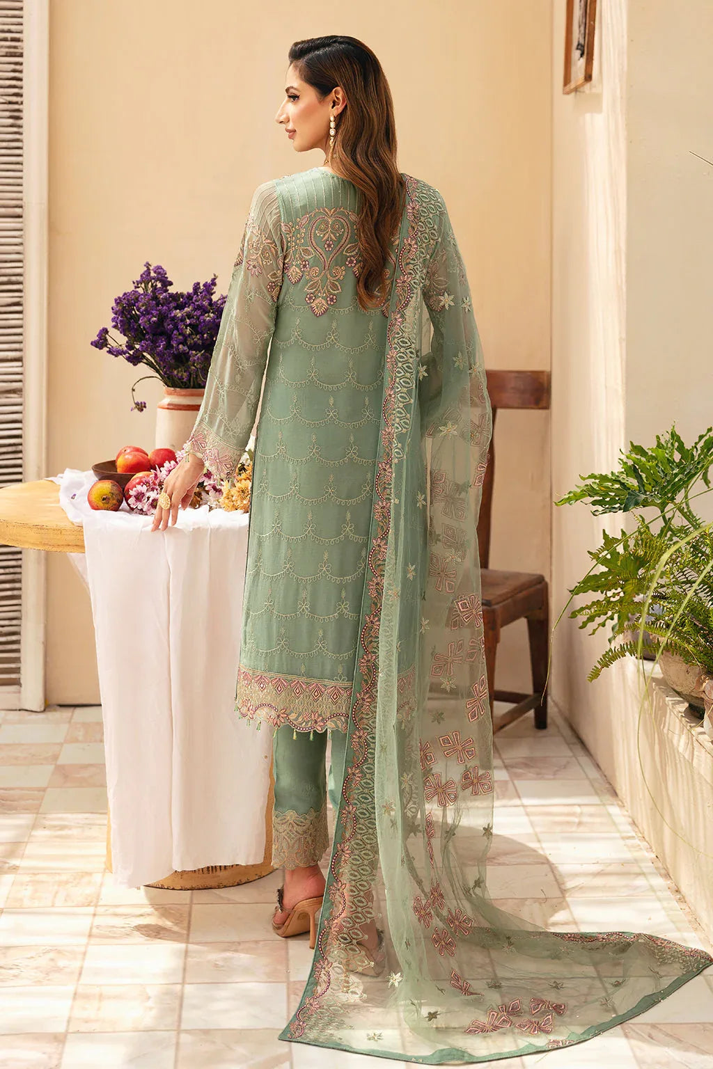 Ramsha | Chevron Chiffon Collection |A-901 - Rang-e-Khaas