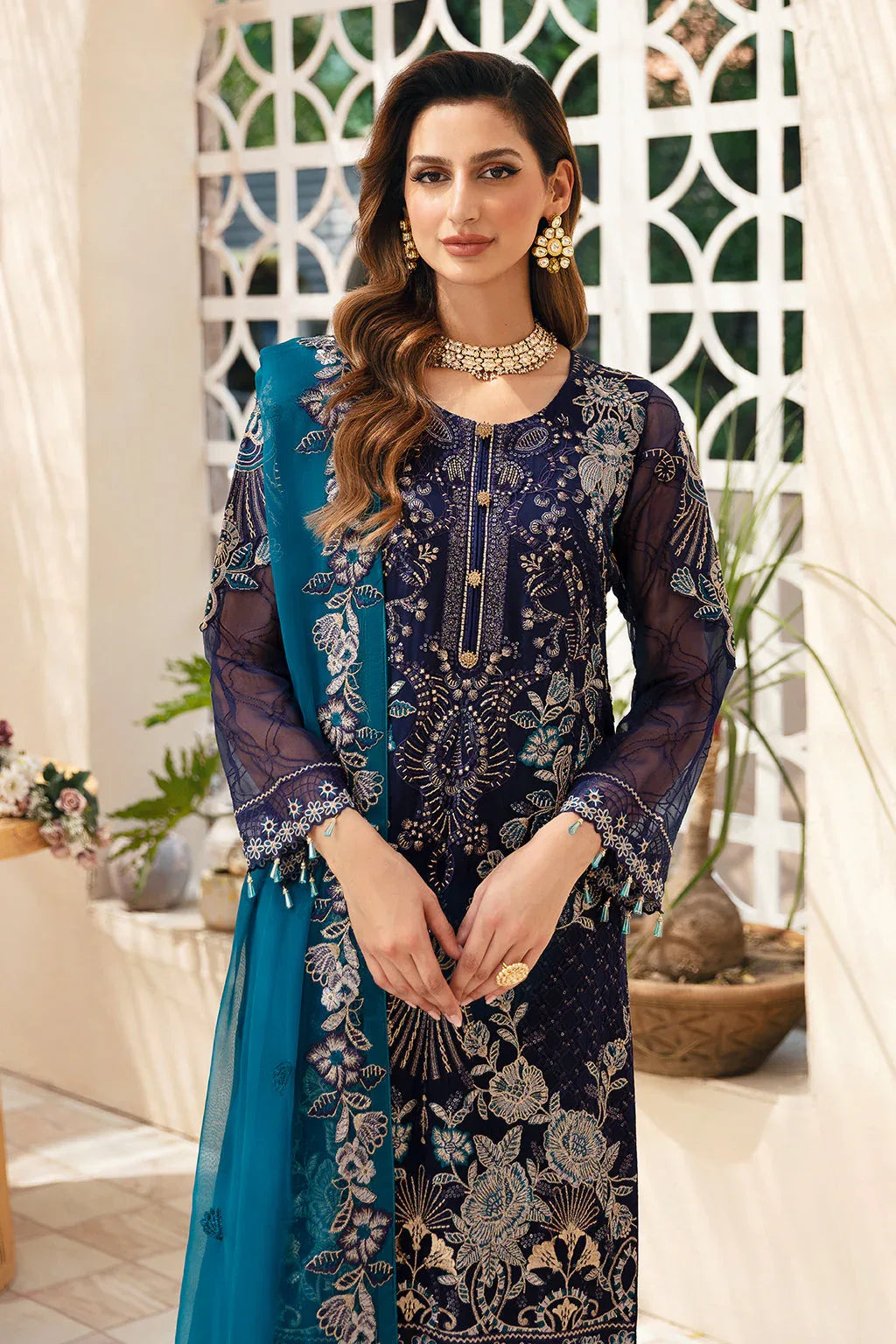 Ramsha | Chevron Chiffon Collection | A-903 - Rang-e-Khaas