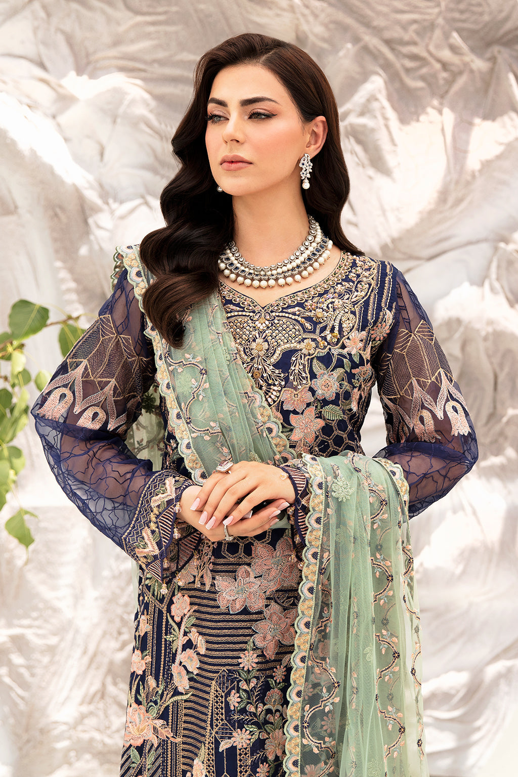 Ramsha | Minhal Organza Collection | M-902 - Rang-e-Khaas