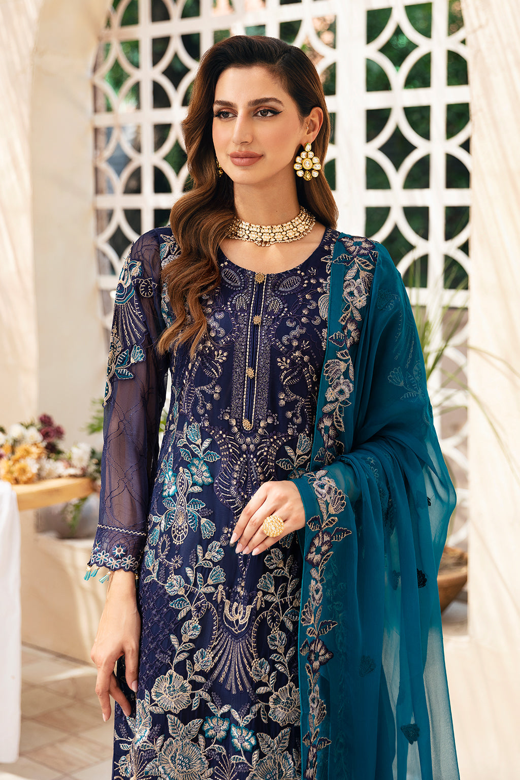 Ramsha | Chevron Chiffon Collection | A-903