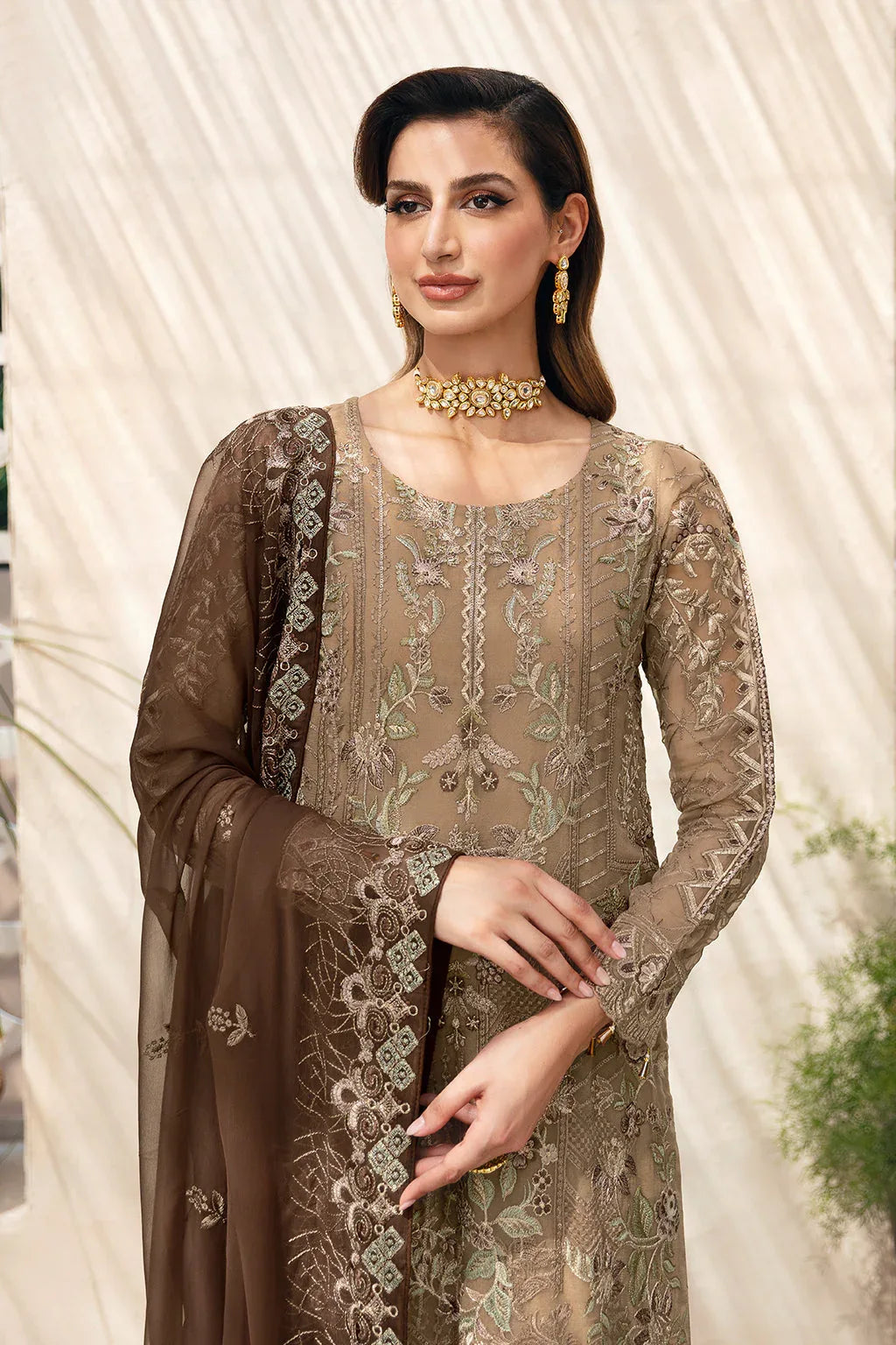 Ramsha | Chevron Chiffon Collection |A-904 - Rang-e-Khaas