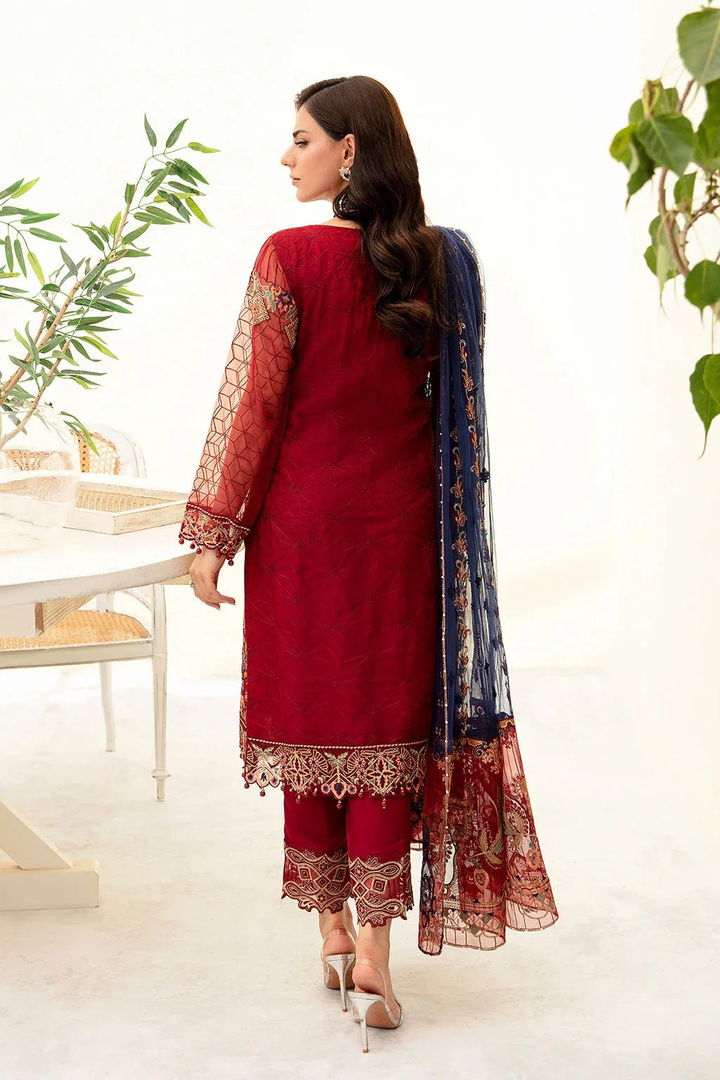 Ramsha | Minhal Organza Collection | M-908 - Rang-e-Khaas