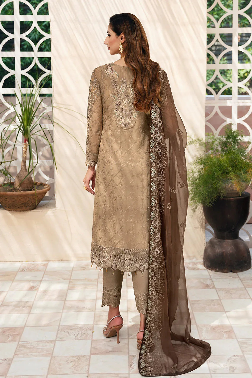 Ramsha | Chevron Chiffon Collection |A-904 - Rang-e-Khaas