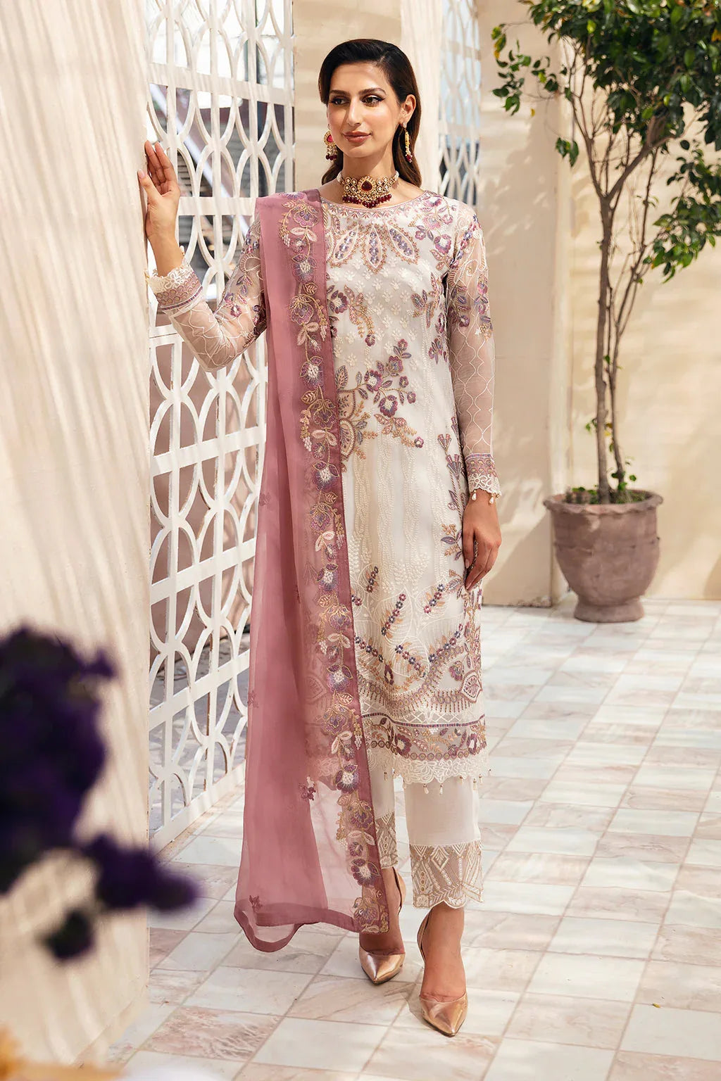 Ramsha | Chevron Chiffon Collection | A-902 - Rang-e-Khaas