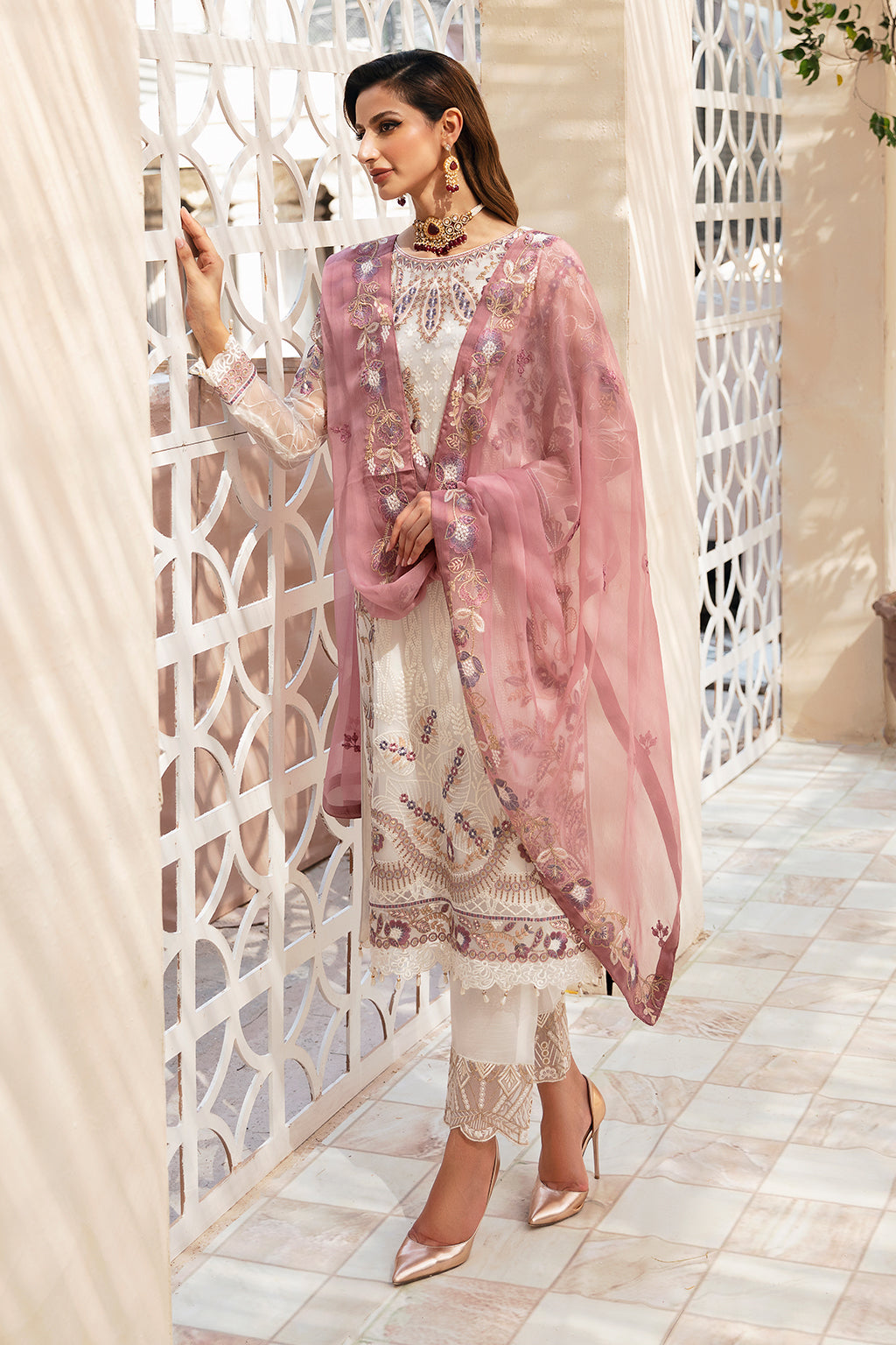 Ramsha | Chevron Chiffon Collection | A-902