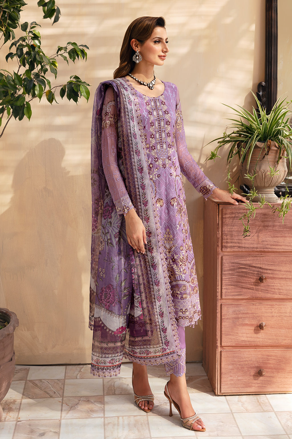 Ramsha | Chevron Chiffon Collection | A-906