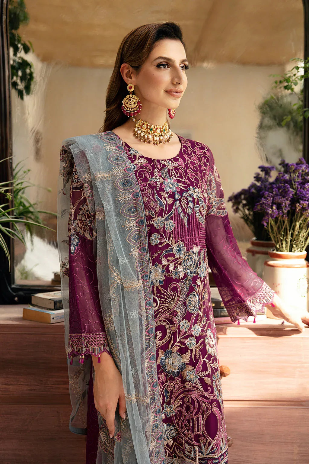 Ramsha | Chevron Chiffon Collection | A-911 - Rang-e-Khaas