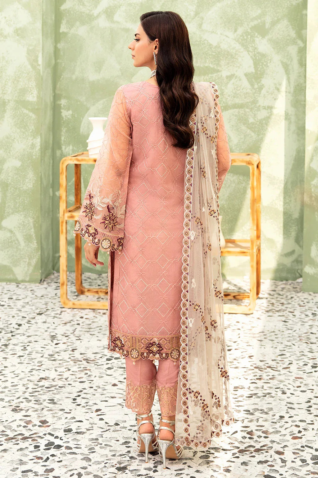 Ramsha | Minhal Organza Collection | M-903 - Rang-e-Khaas