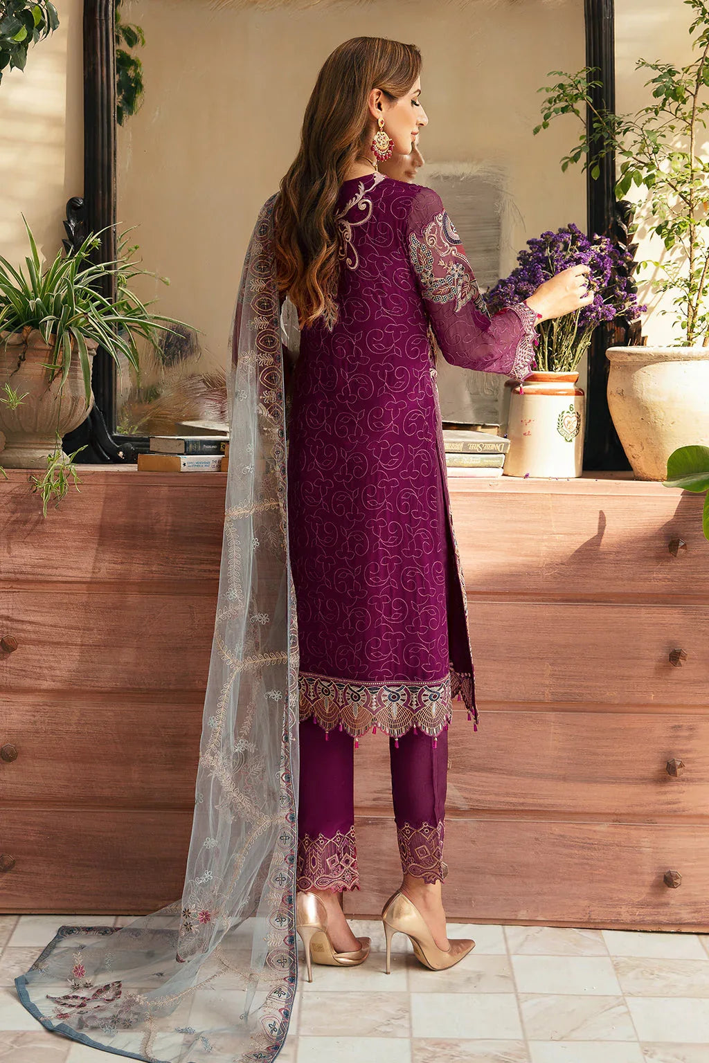 Ramsha | Chevron Chiffon Collection | A-911 - Rang-e-Khaas
