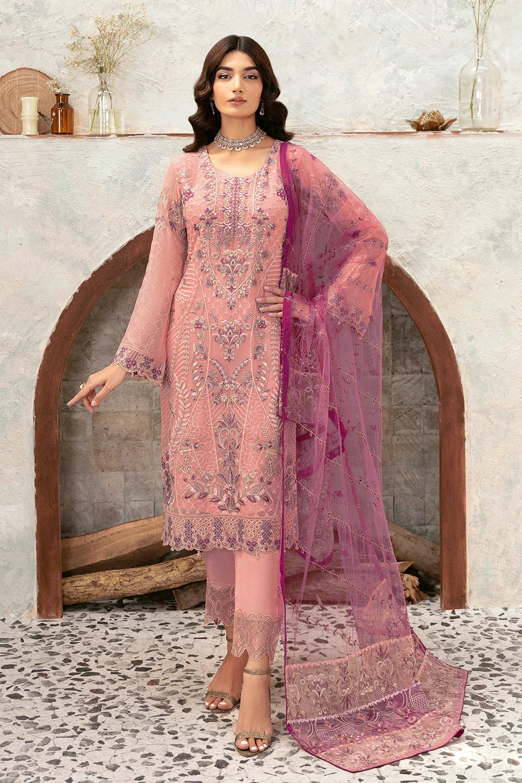 Ramsha | Rangoon Chiffon Collection 24 | D-1201 - Rang-e-Khaas