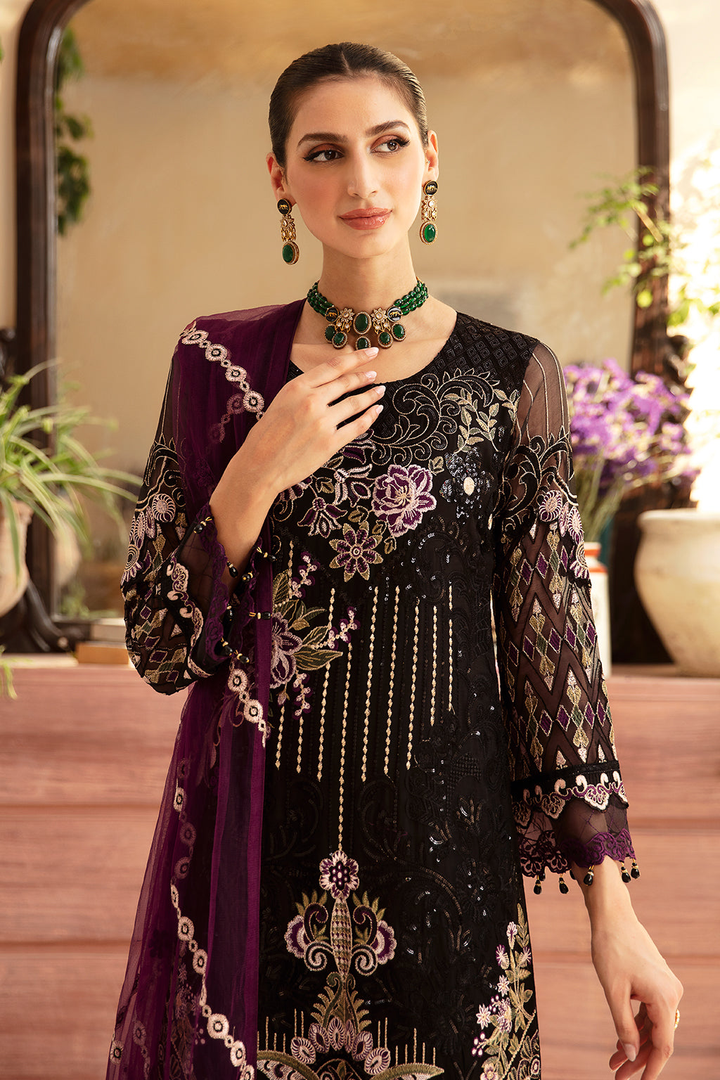 Ramsha | Chevron Chiffon Collection | A-905