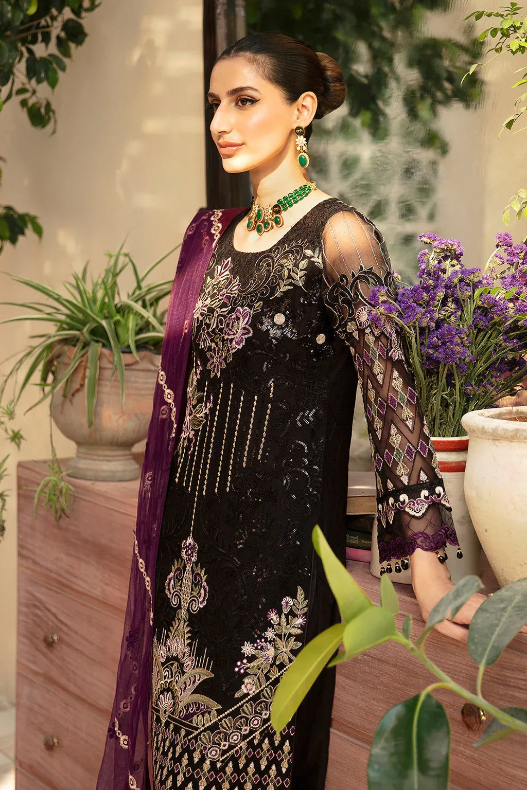 Ramsha | Chevron Chiffon Collection | A-905 - Rang-e-Khaas