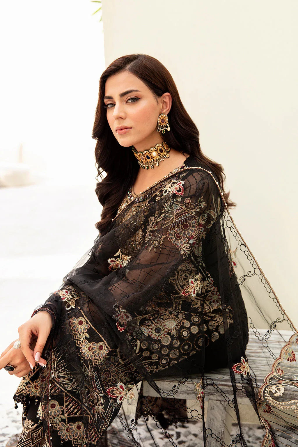 Ramsha | Minhal Organza Collection | M-906 - Rang-e-Khaas