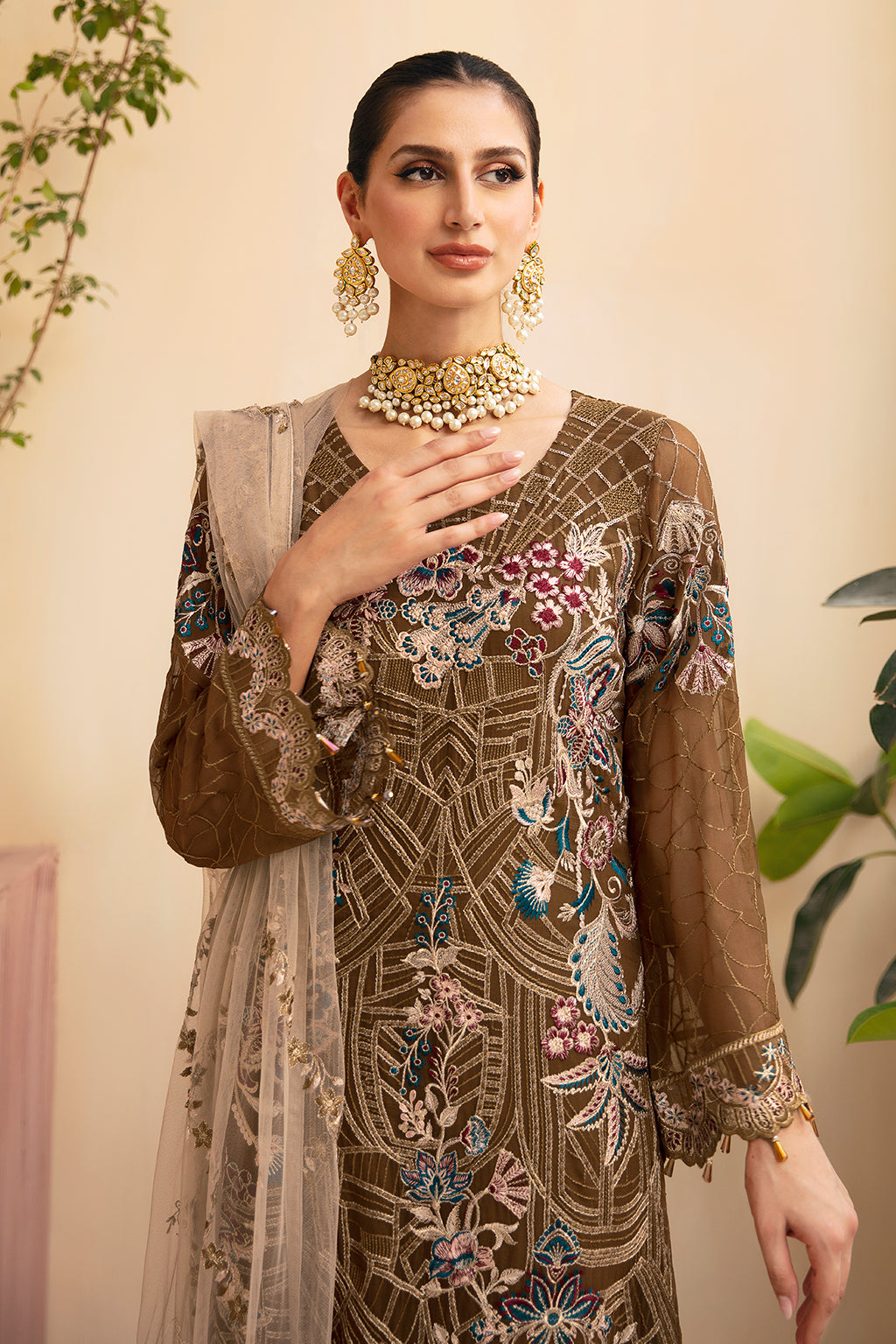 Ramsha | Chevron Chiffon Collection | A-910