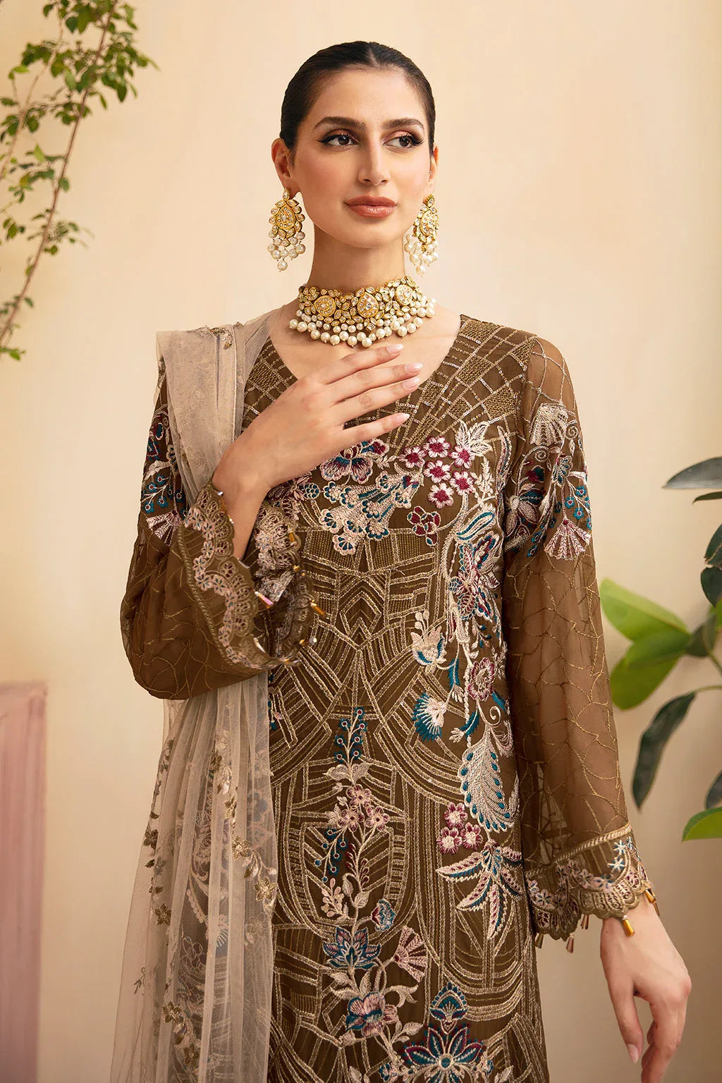 Ramsha | Chevron Chiffon Collection | A-910 - Rang-e-Khaas