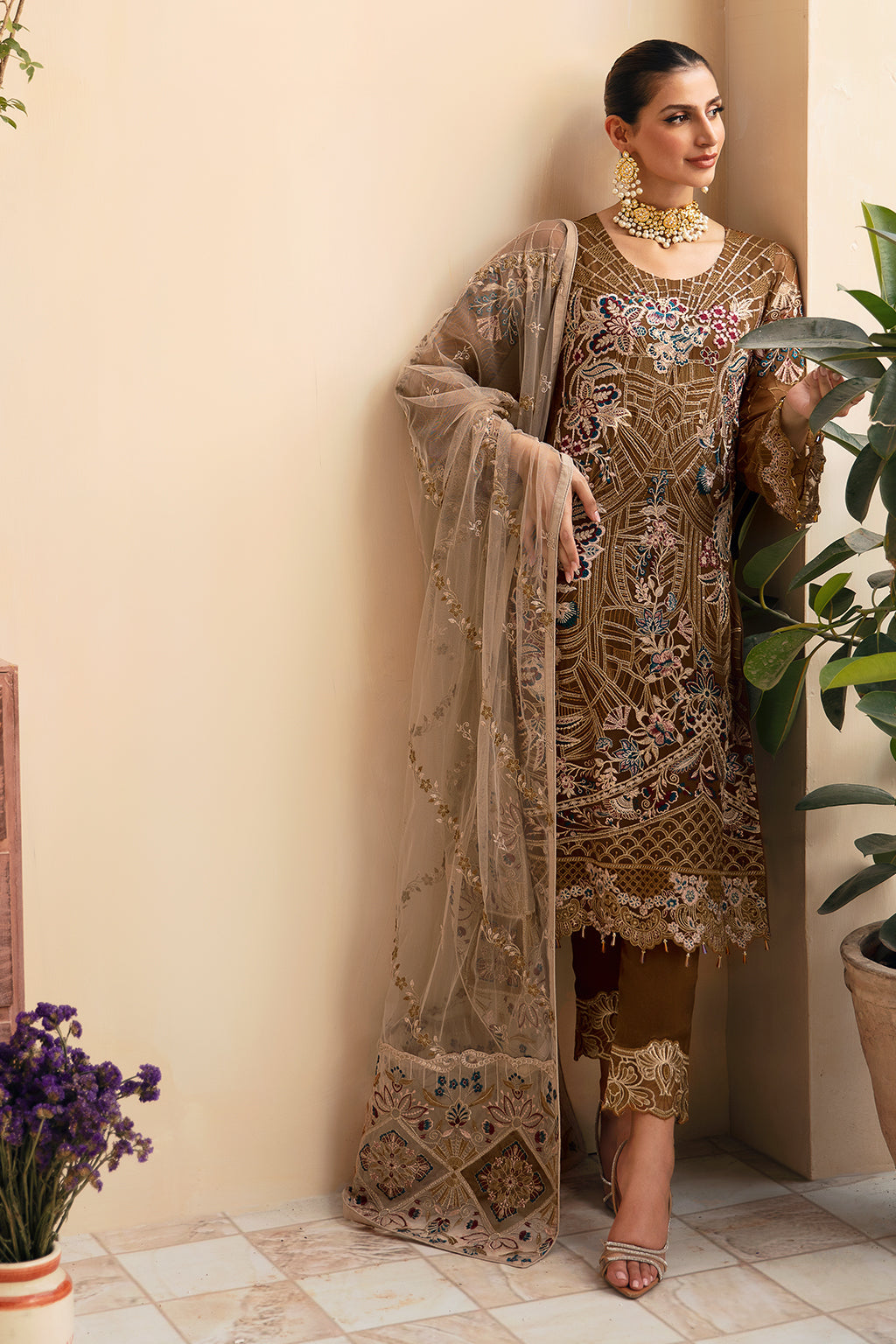 Ramsha | Chevron Chiffon Collection | A-910