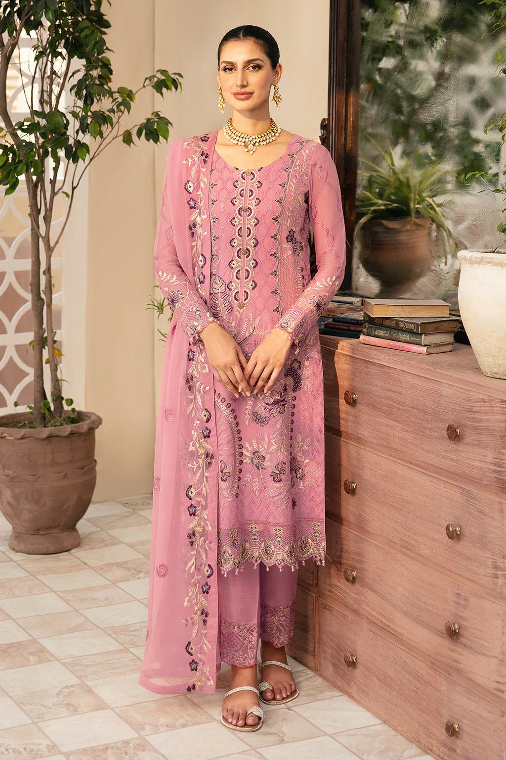 Ramsha | Chevron Chiffon Collection | A-909 - Rang-e-Khaas
