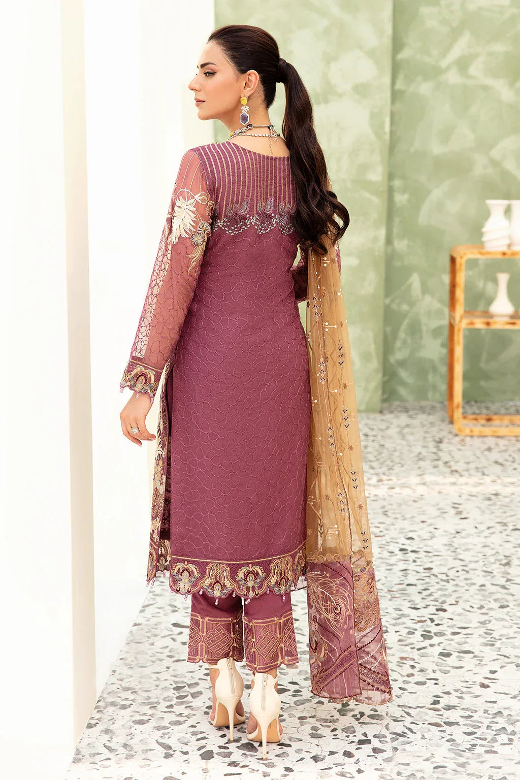 Ramsha | Minhal Organza Collection | M-910 - Rang-e-Khaas