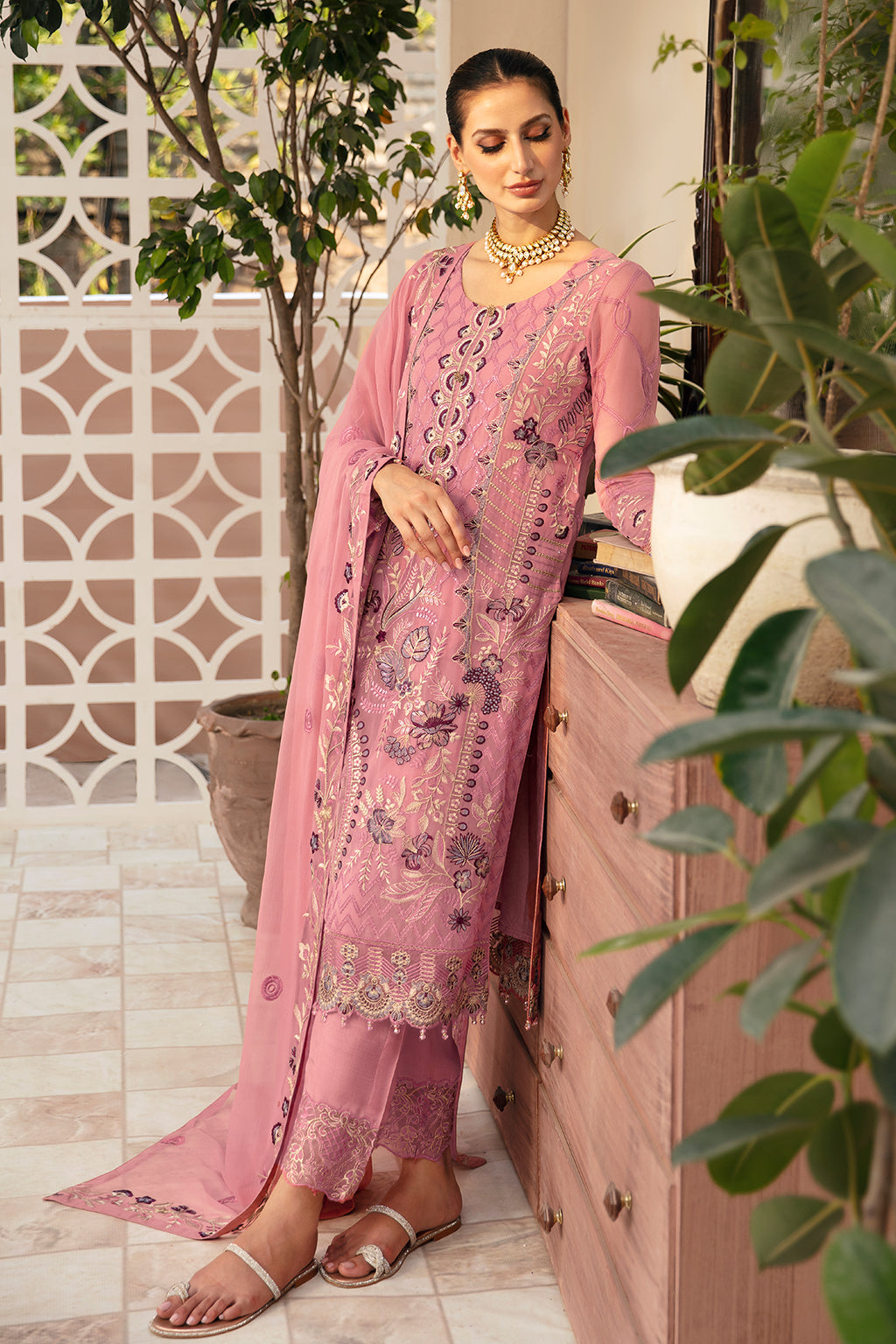 Ramsha | Chevron Chiffon Collection | A-909