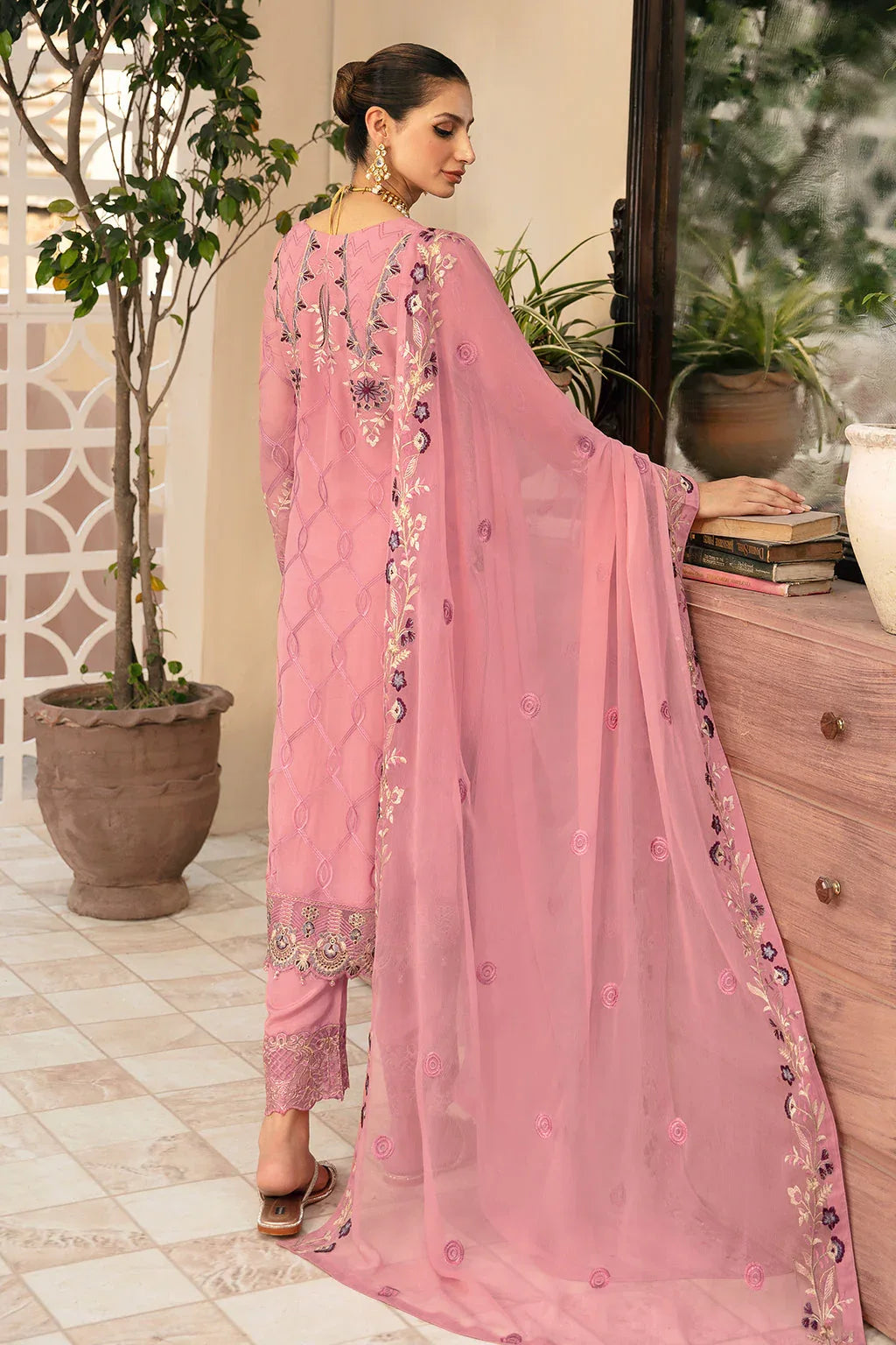 Ramsha | Chevron Chiffon Collection | A-909 - Rang-e-Khaas