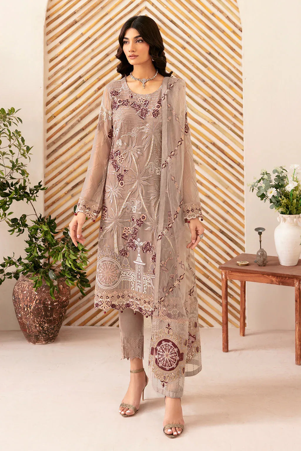 Ramsha | Rangoon Chiffon Collection 24 | D-1206 - Rang-e-Khaas