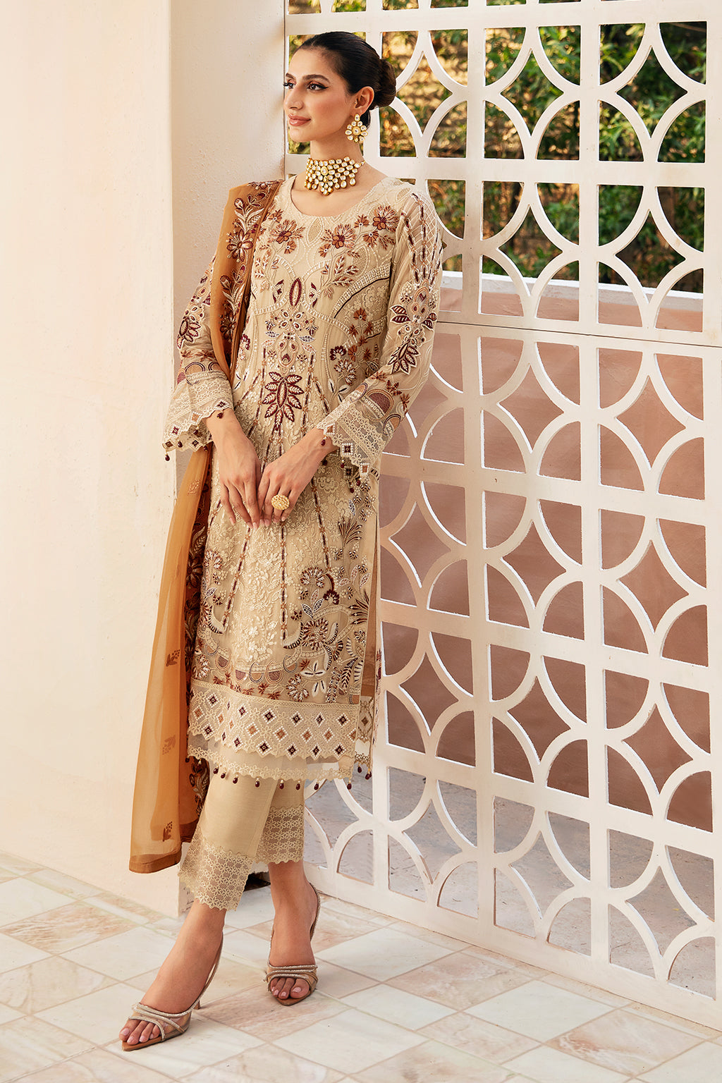Ramsha | Chevron Chiffon Collection | A-912
