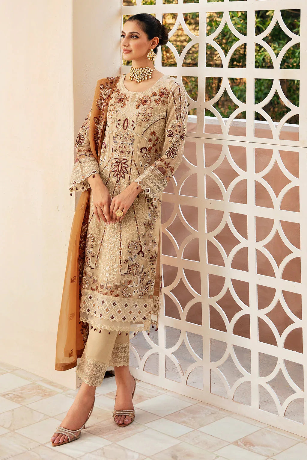 Ramsha | Chevron Chiffon Collection | A-912 - Rang-e-Khaas