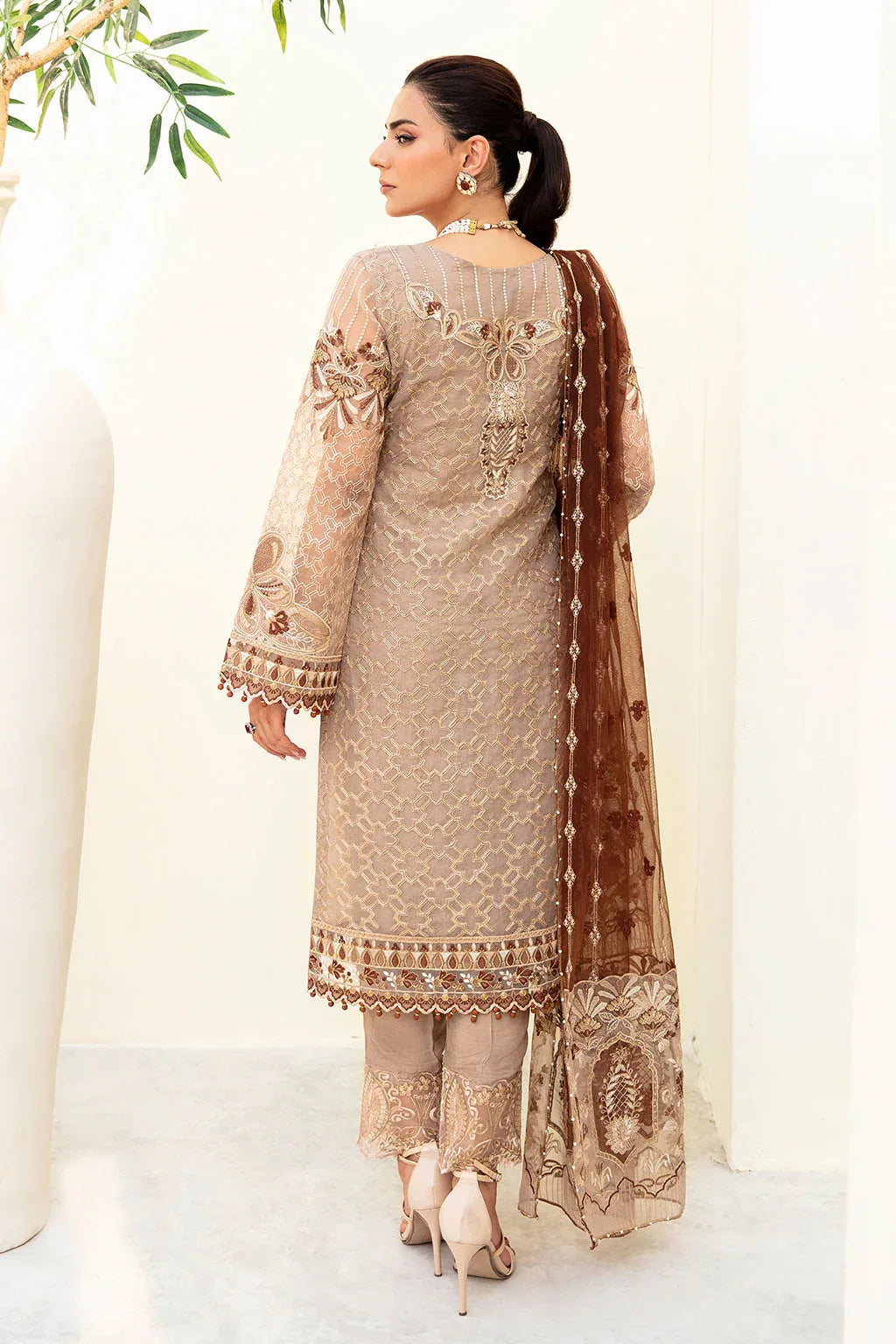 Ramsha | Minhal Organza Collection | M-904 - Rang-e-Khaas