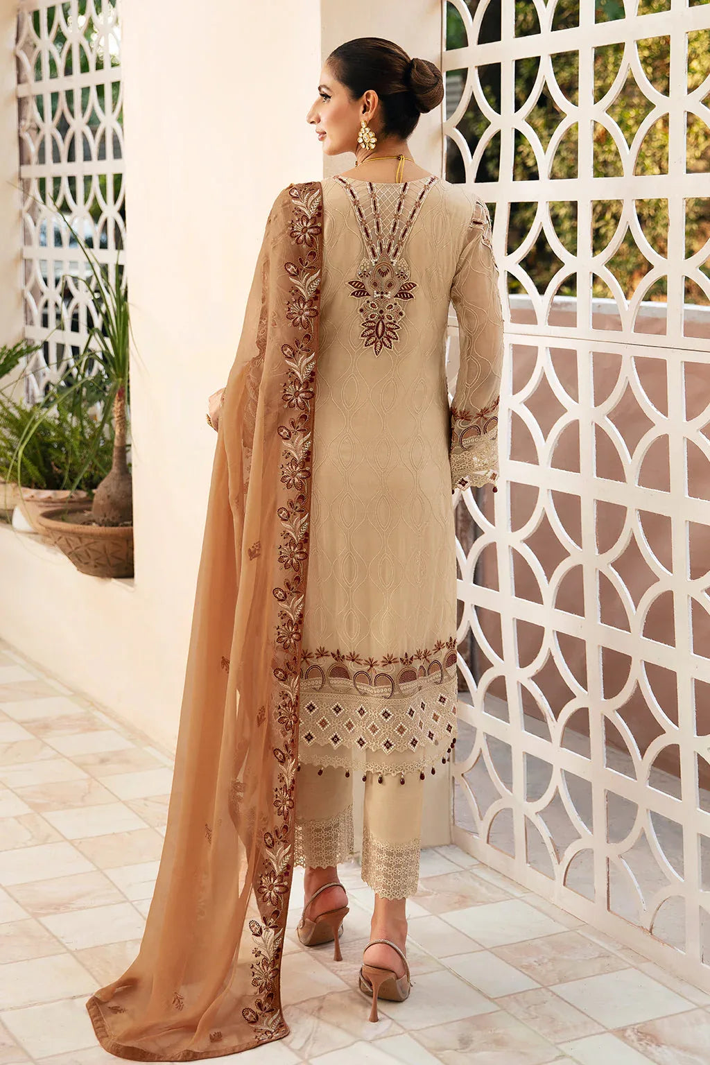Ramsha | Chevron Chiffon Collection | A-912 - Rang-e-Khaas