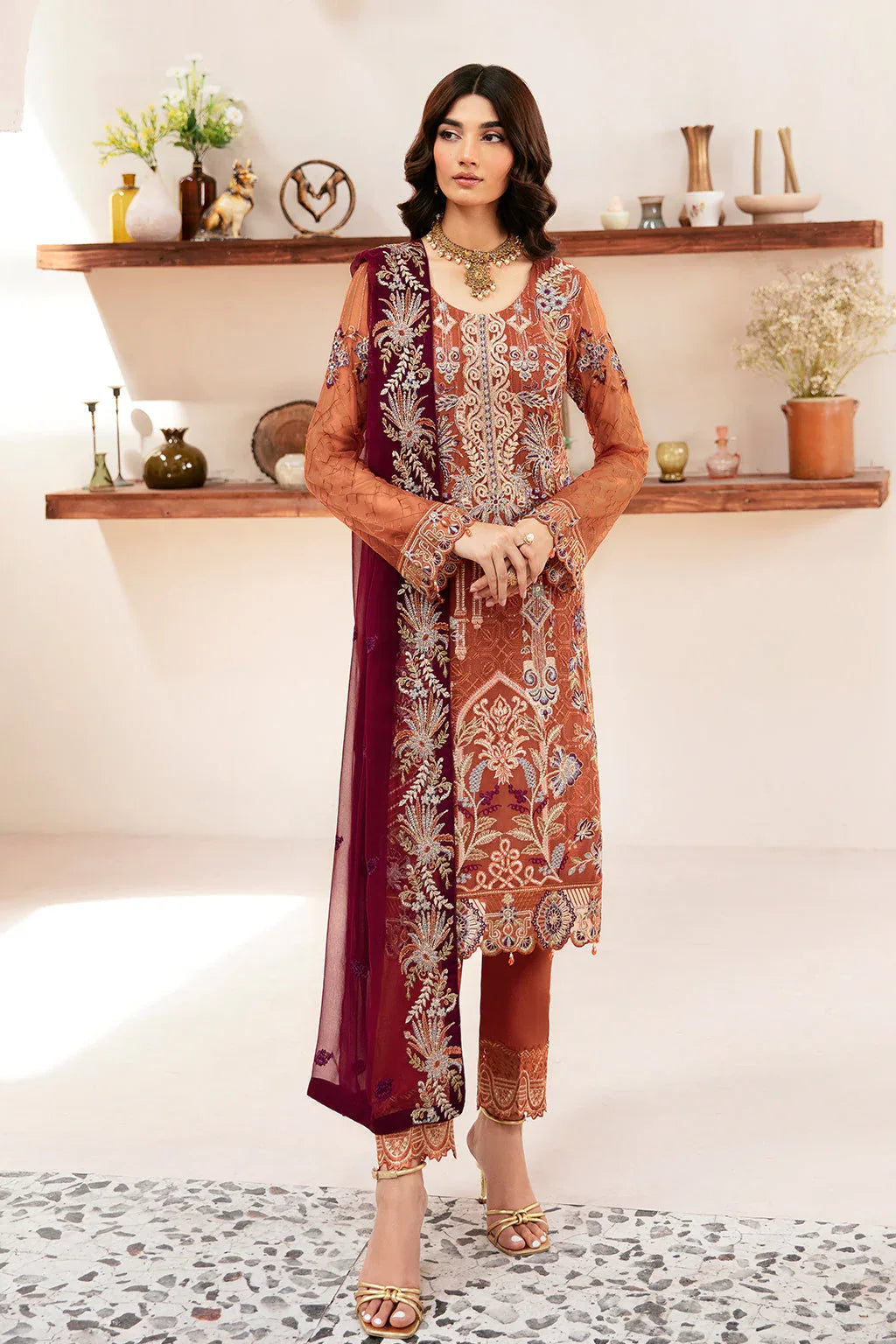 Ramsha | Rangoon Chiffon Collection 24 | D-1209 - Rang-e-Khaas