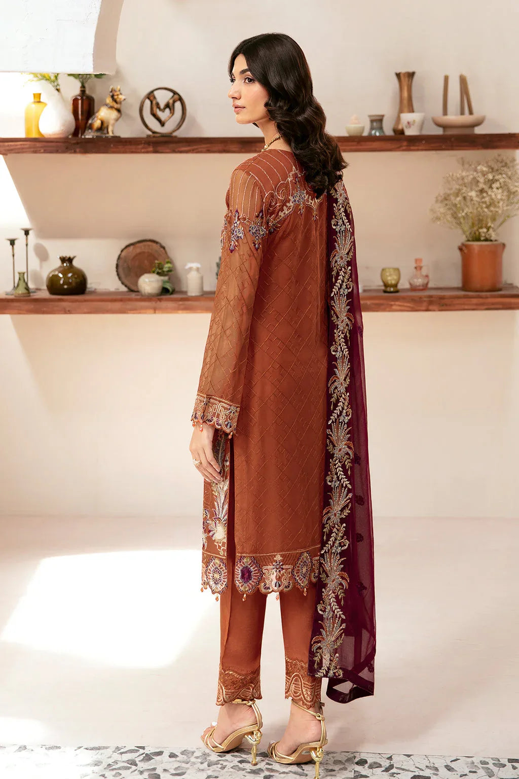 Ramsha | Rangoon Chiffon Collection 24 | D-1209 - Rang-e-Khaas