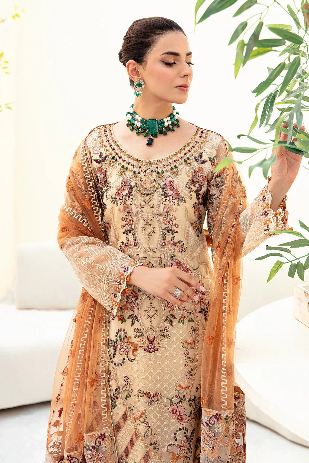 Ramsha | Minhal Organza Collection | M-901 - Rang-e-Khaas
