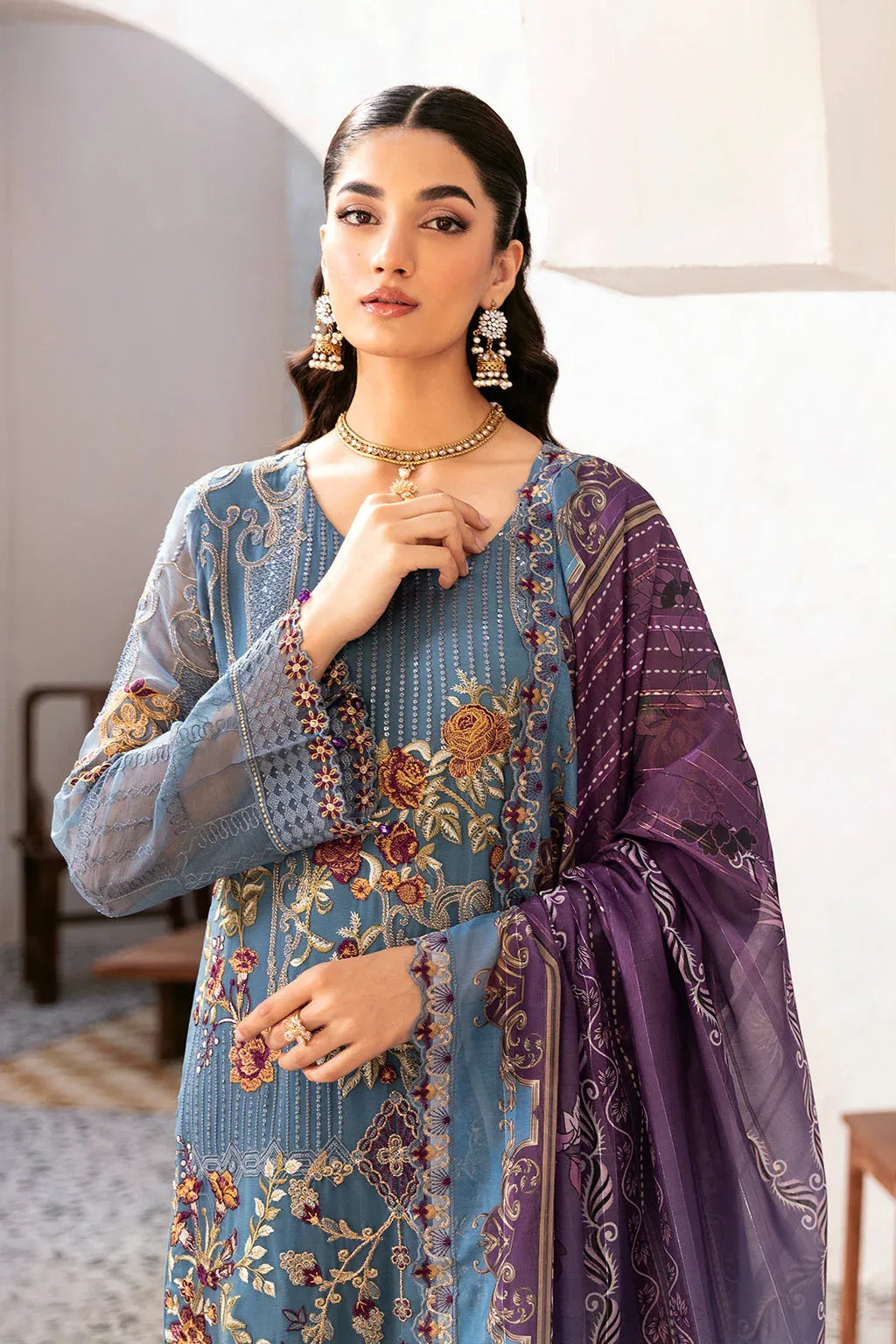 Ramsha | Rangoon Chiffon Collection 24 | D-1202 - Rang-e-Khaas