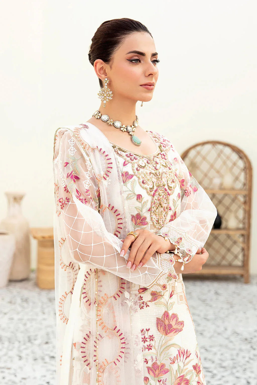 Ramsha | Minhal Organza Collection | M-907 - Rang-e-Khaas