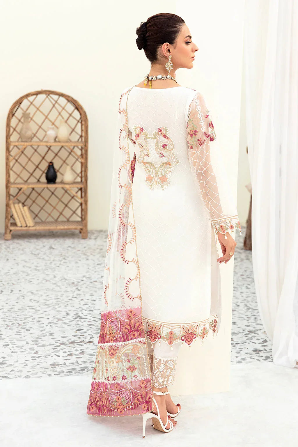 Ramsha | Minhal Organza Collection | M-907 - Rang-e-Khaas