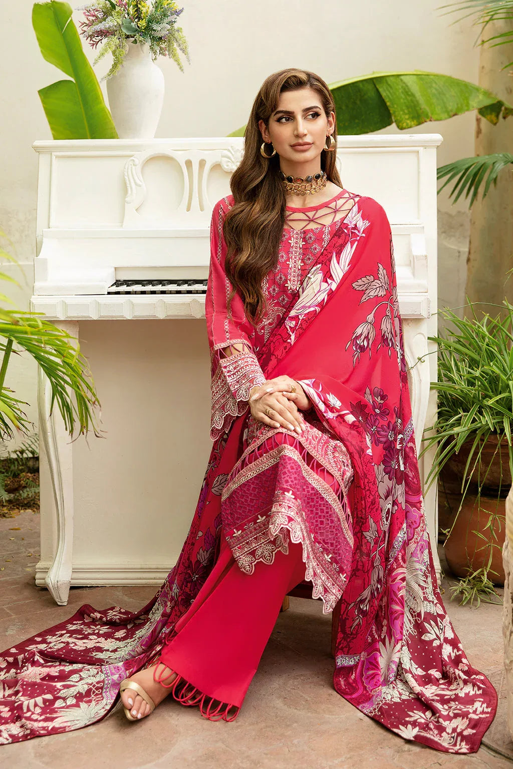Ramsha | Riwayat Lawn Collection| Y-810 - Rang-e-Khaas