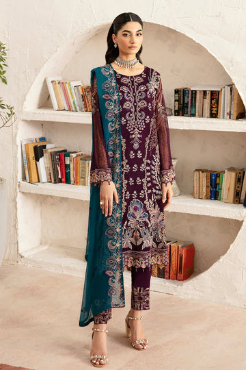 Ramsha | Rangoon Chiffon Collection 24 | D-1211 - Rang-e-Khaas