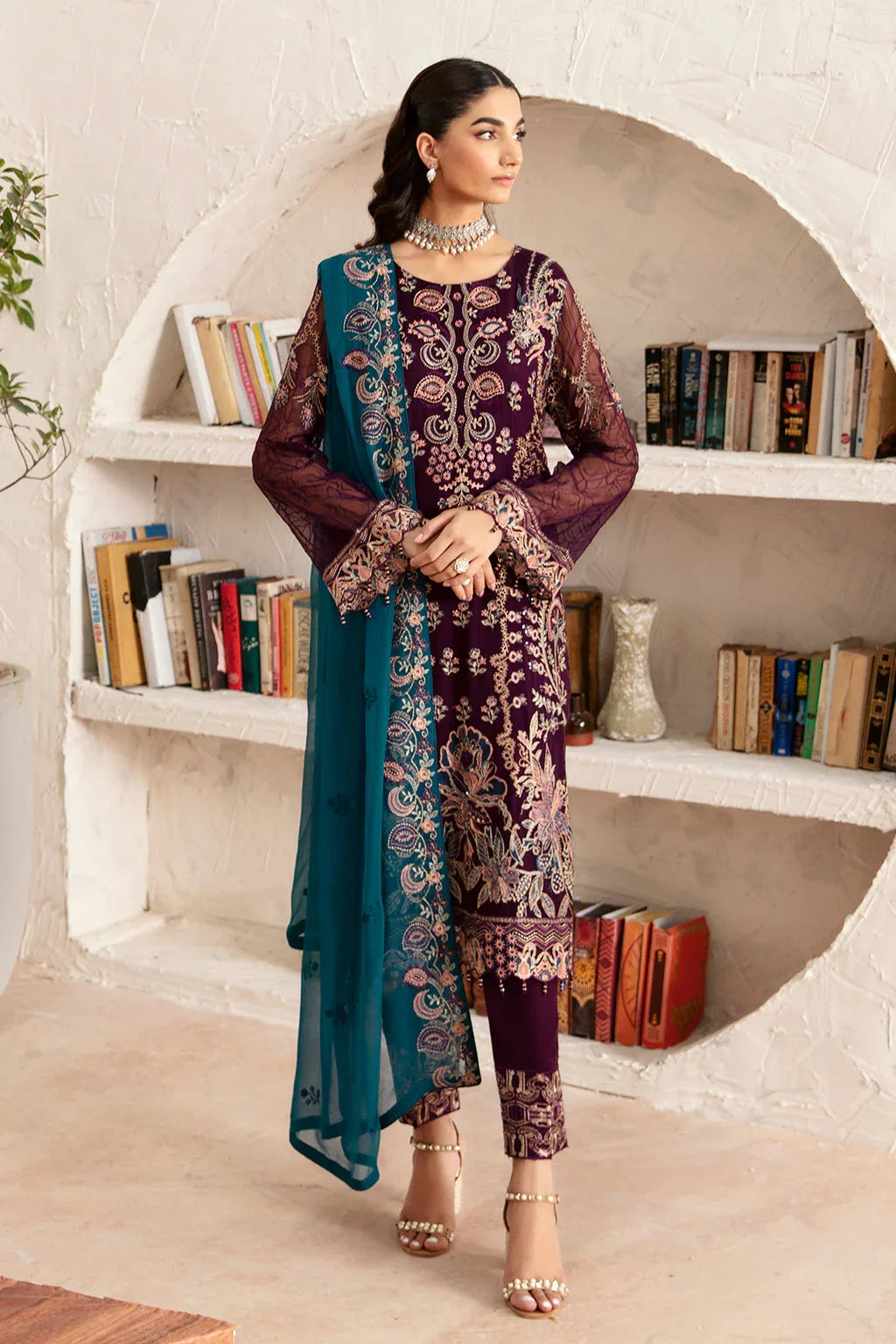 Ramsha | Rangoon Chiffon Collection 24 | D-1211 - Rang-e-Khaas