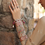 Qalamkar | Qlinekari Linen Collection | LM-11 ZIA