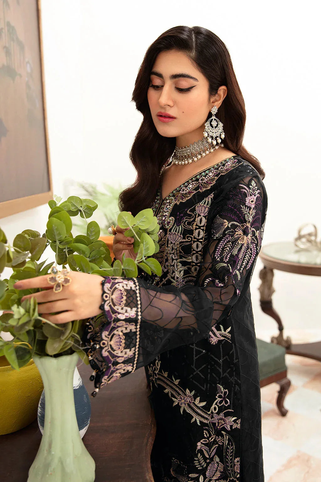 Ramsha | Minhal Organza Collection | M-1006 - Rang-e-Khaas