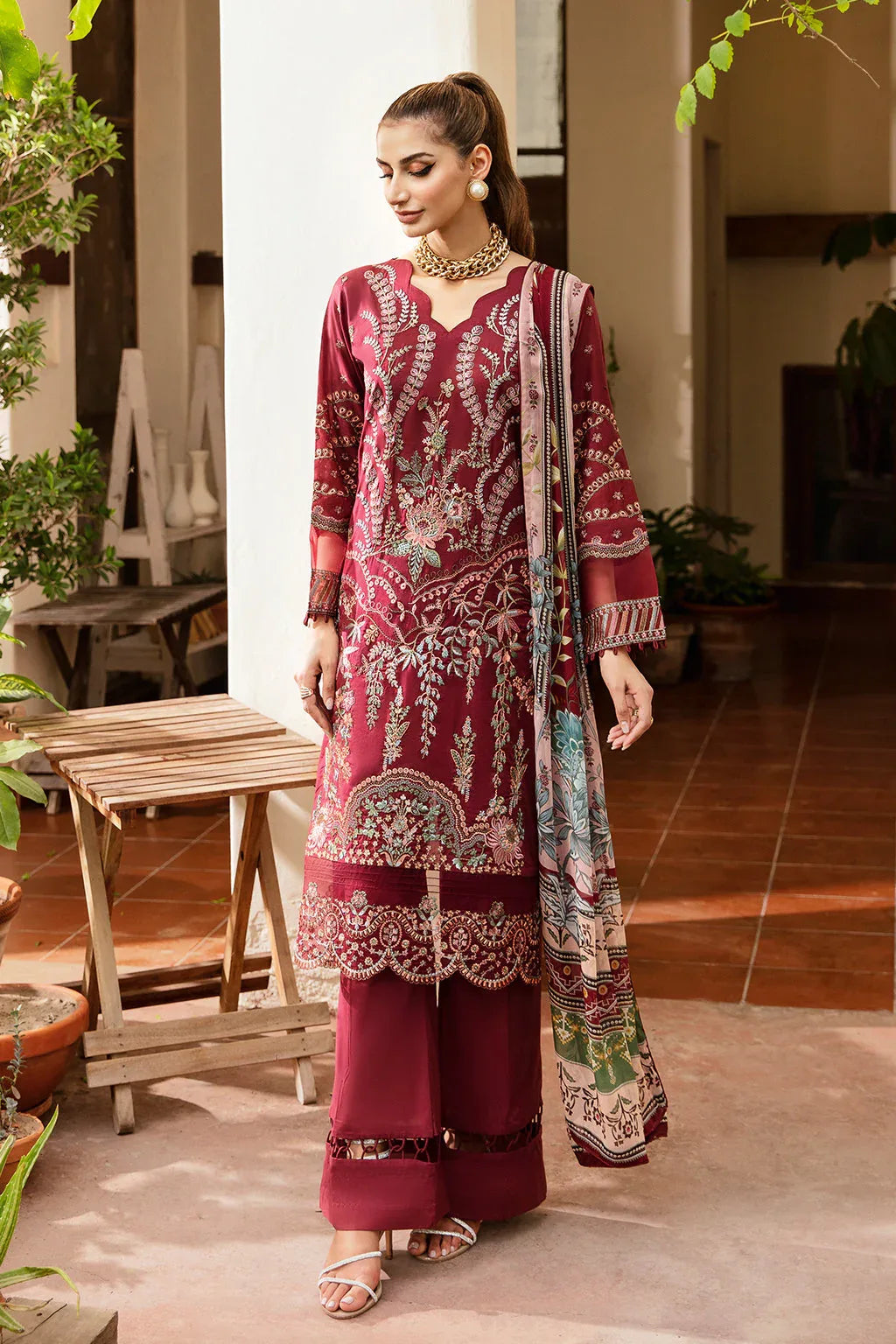 Ramsha | Riwayat Lawn Collection| Y-801 - Rang-e-Khaas