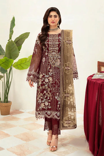 Ramsha | Minhal Organza Collection | M-1003 - Rang-e-Khaas