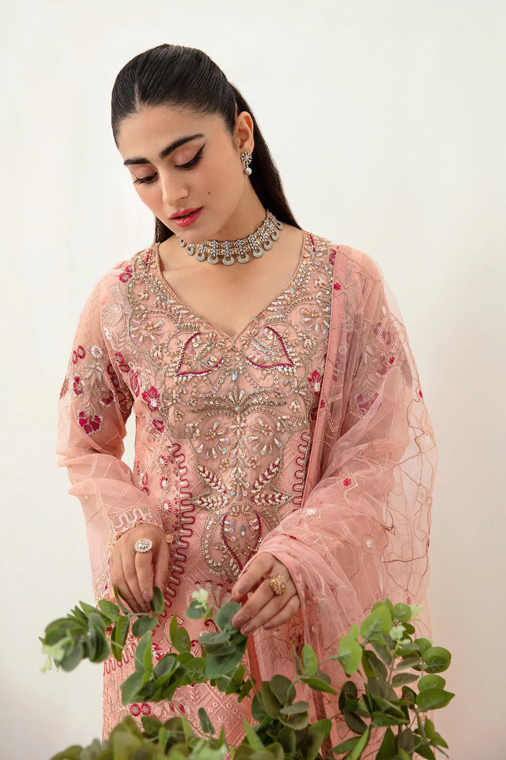 Ramsha | Minhal Organza Collection | M-1007 - Rang-e-Khaas